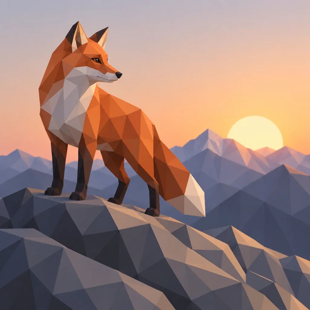 Low poly AI image generator