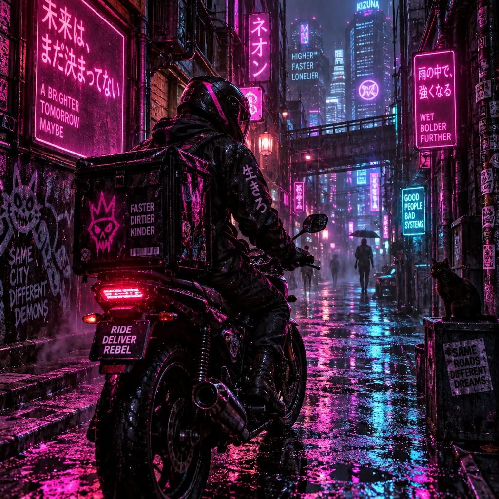 Neon punk AI image generator