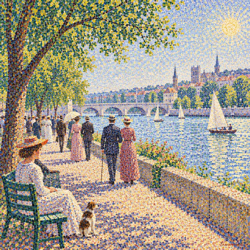 Pointillism AI image generator